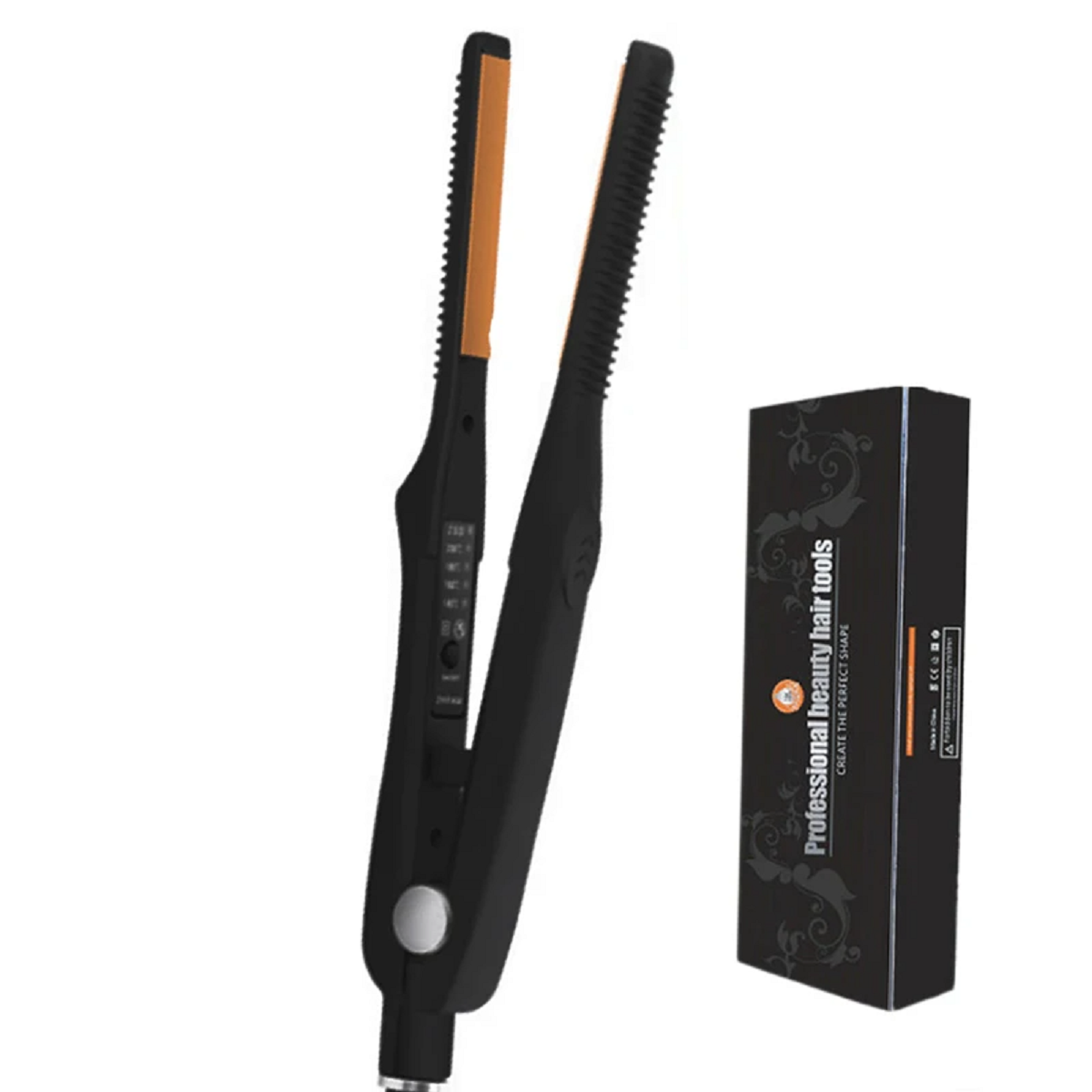 2 In 1 Hair Straightener And Curler Small Flat Iron Ceramic Hair