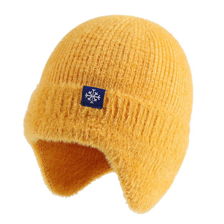 Earflap Winter Faux Fur Knitted Soft Beanie Hat