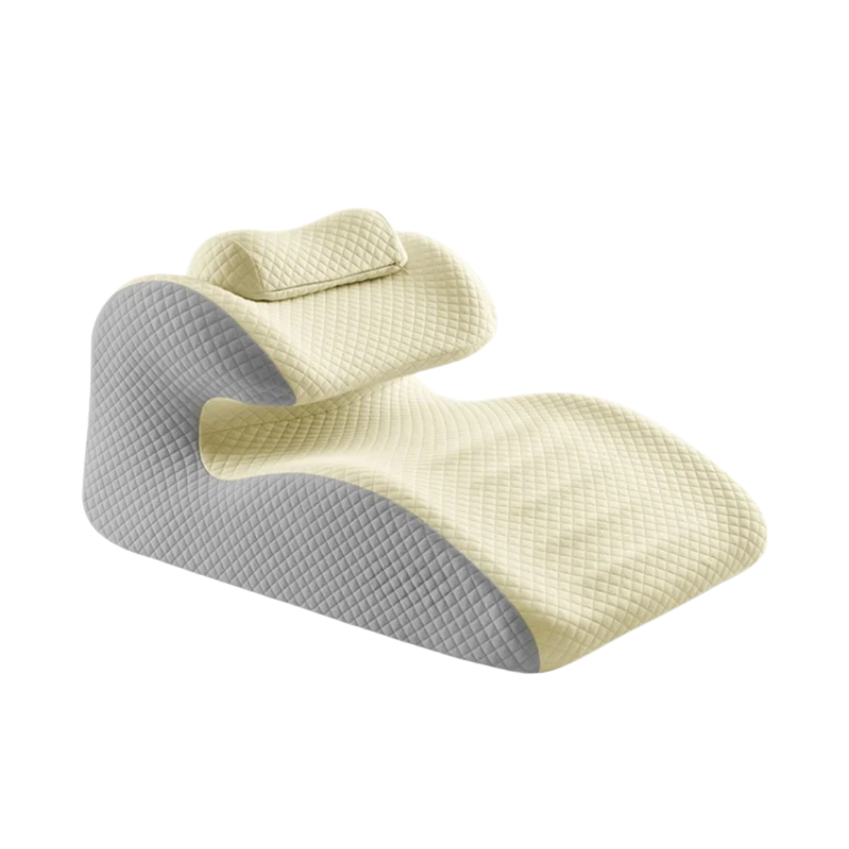 Memory Foam Bed Wedge Pillow – Back And Leg Support Cushion for Sleep Relief