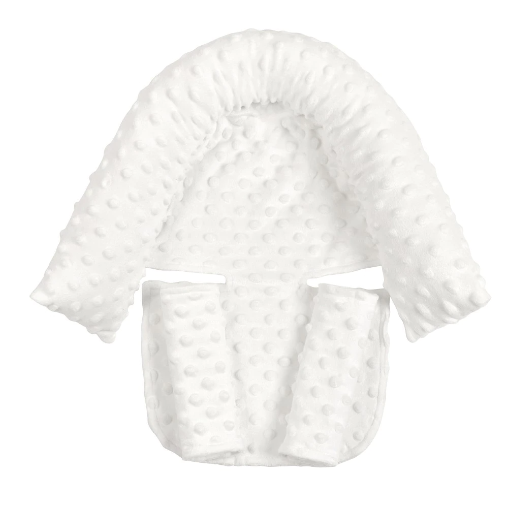 Baby infant head and neck support pillow with seat belt for car seat