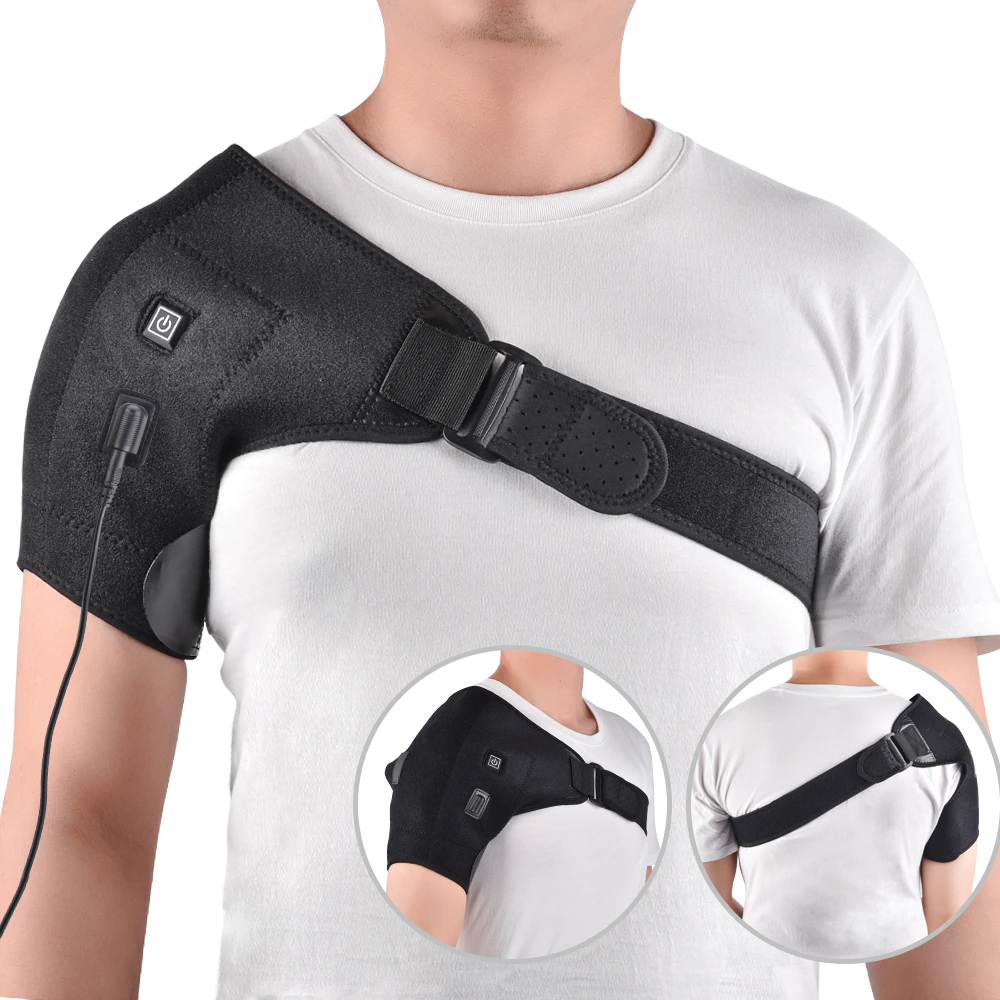 Adjustable Shoulder Heating Pad Support Wrap