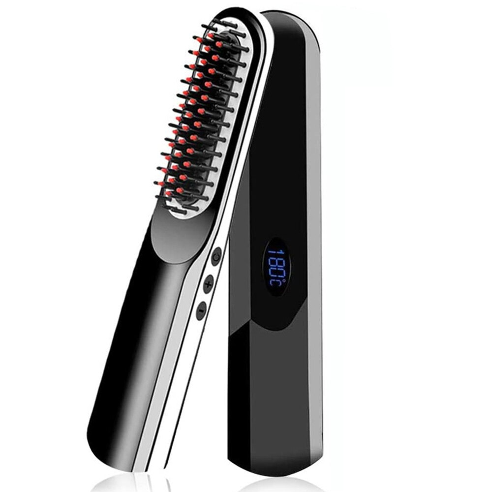 Hair straightener brush wireless hot comb iciCosmetic