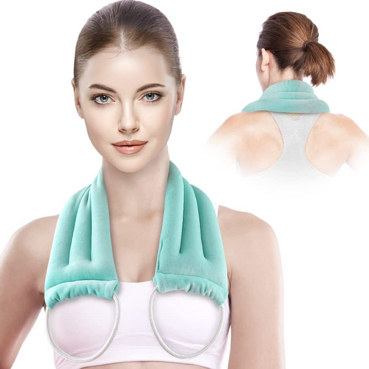 Microwave heating pad for neck and shoulders