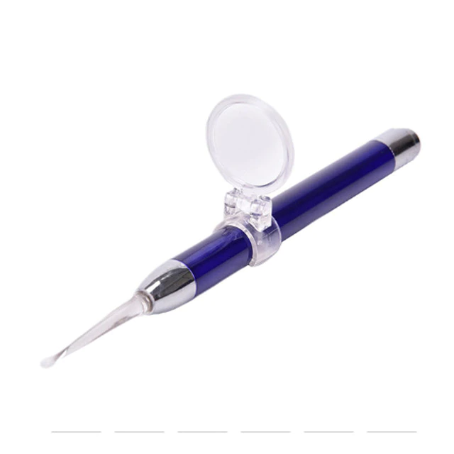 LED flashlight earpick baby ear cleaner with magnifier