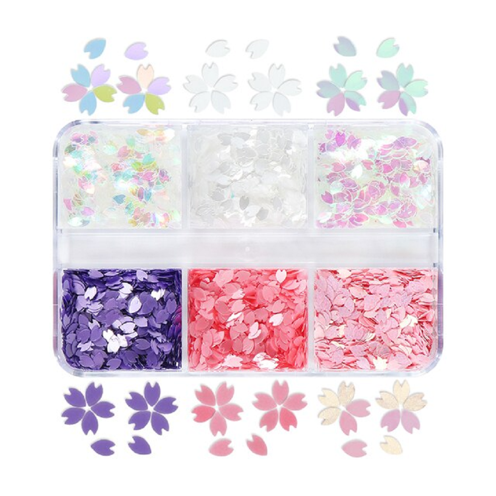 Nail art sequins glitter manicure set