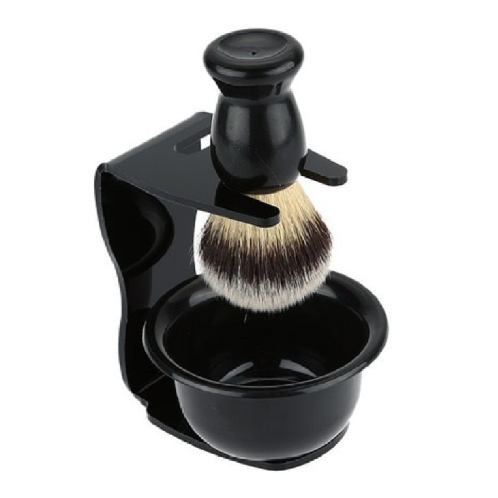 Shaving brush holder set