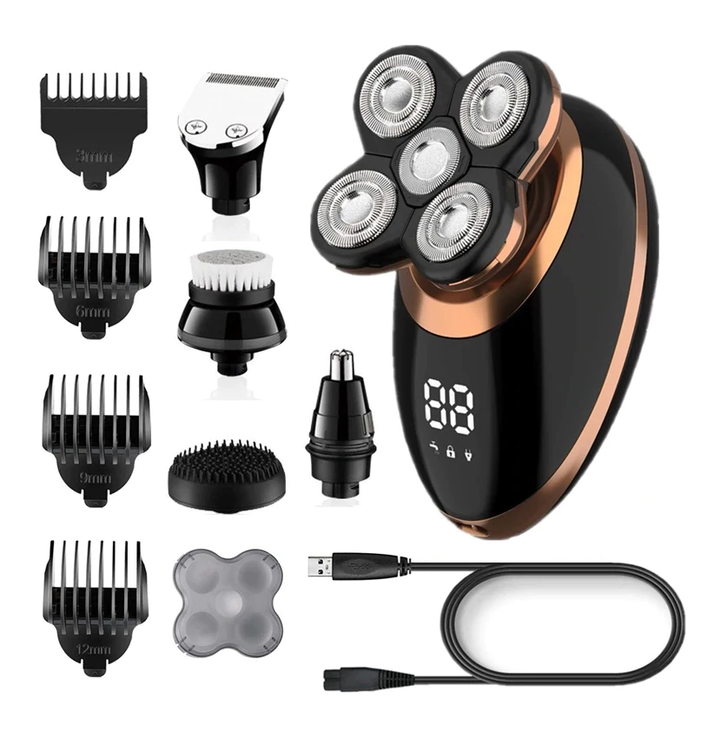 5 in 1 electric razor bald shaving LCD grooming kit iciCosmetic