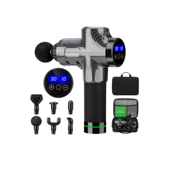 Fitness  Massager Gun six Heads With portable protective Bag