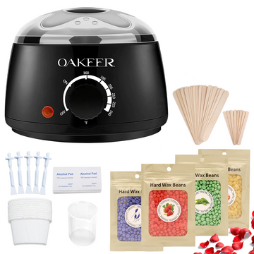 Wax warmer hair removal kit