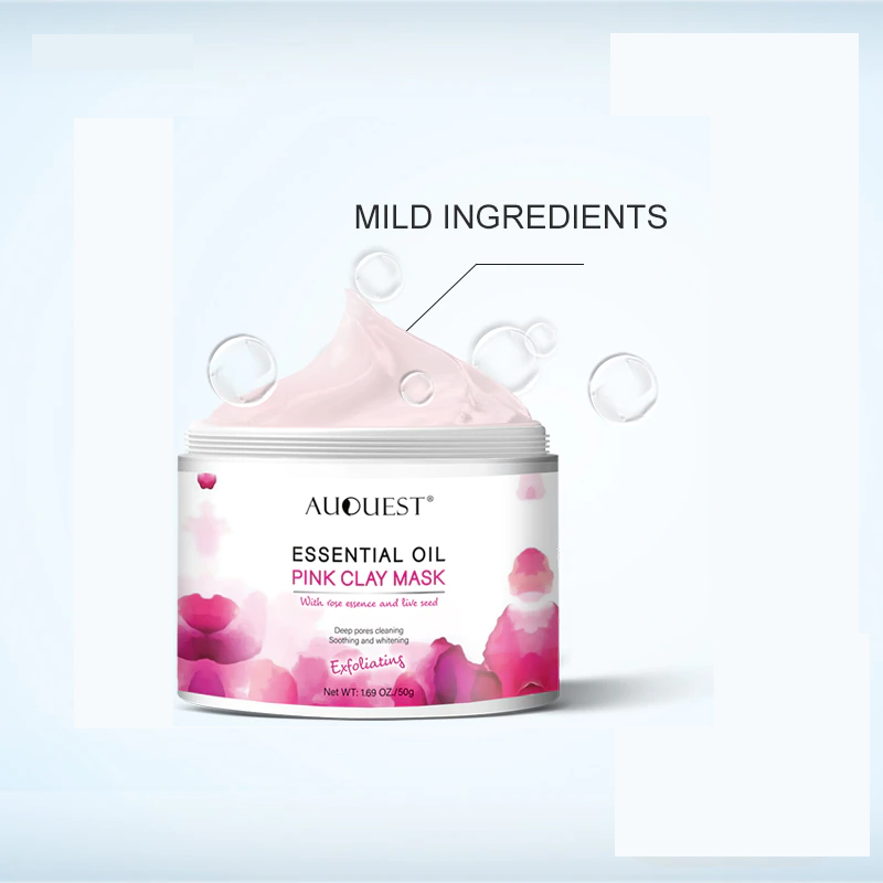 Pink Clay Mask Facial Beauty Skin Care