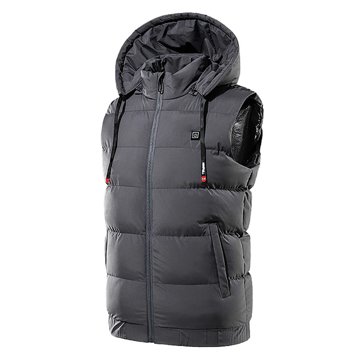 Winter Electric 9 Heated Hooded Vest Thermal Waterproof Jacket