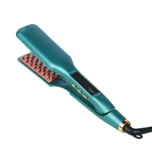 Professional LCD volumizing hair iron