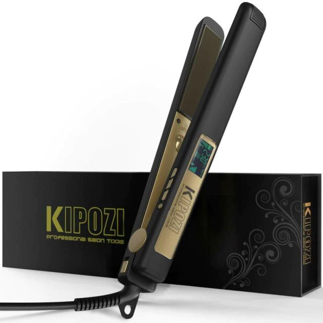 Professional LCD Adjustable Temperature Hair Straightening for All Hair Types
