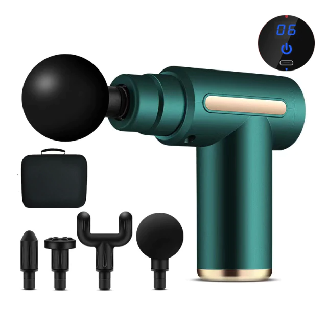 LCD Touch Display Fascia Gun Electric Body Massager