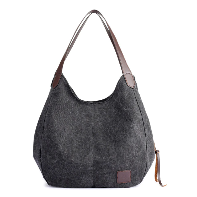 Women’s canvas tote shoulder bags cotton handbags iciCosmetic