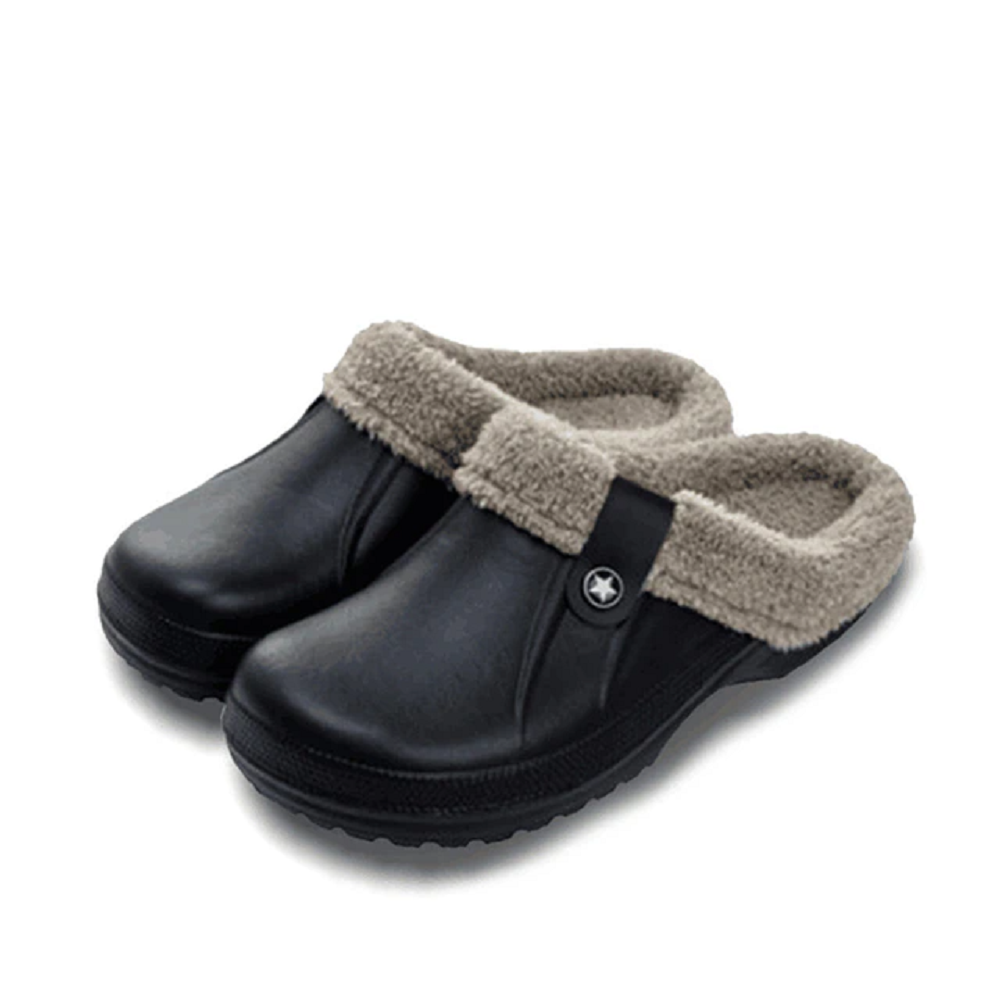 Waterproof mule clogs slippers winter warm unisex