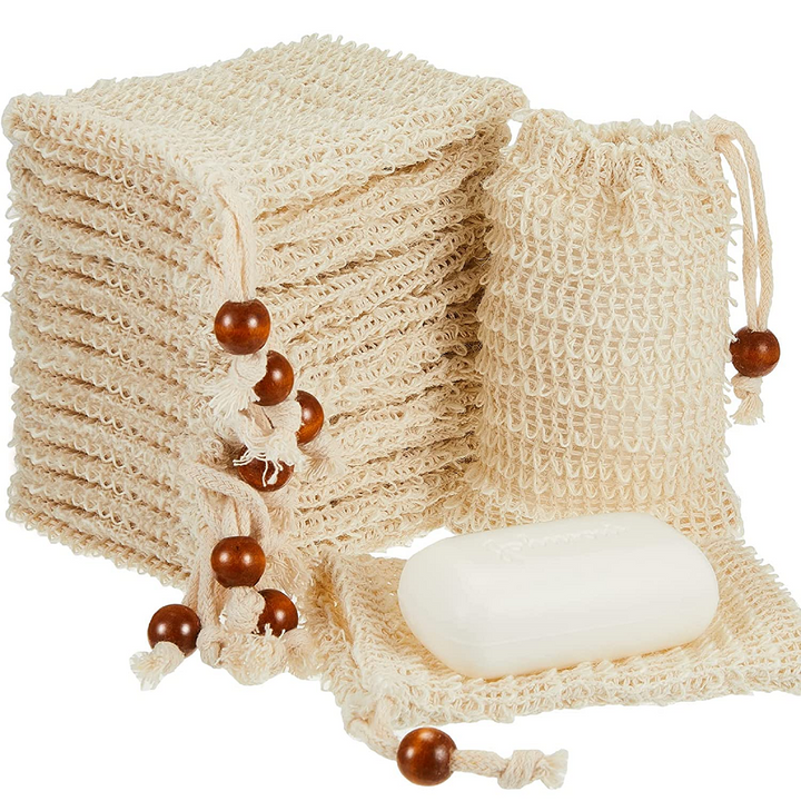Exfoliating natural soap shower reusable bath bags