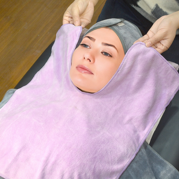 Microfiber soft salon beauty spa U shape esthetician facial towel