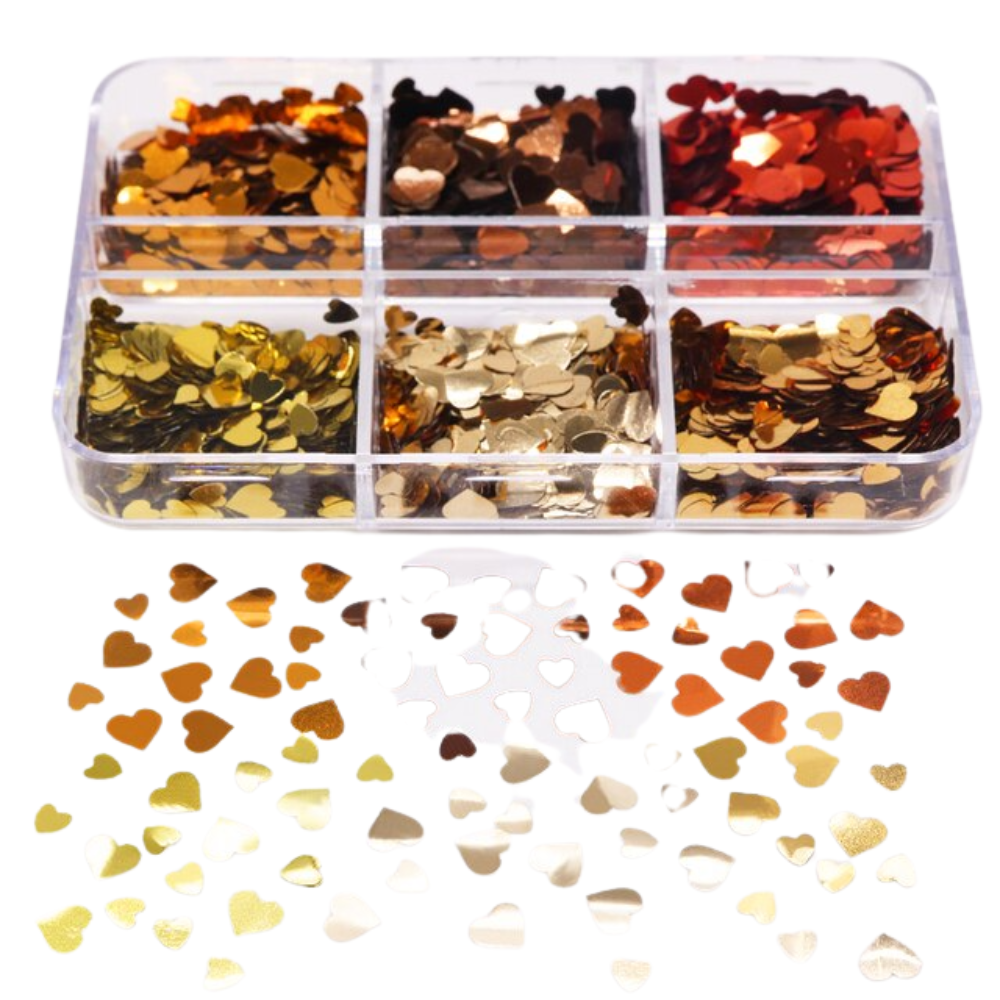 Nail art sequins glitter manicure set