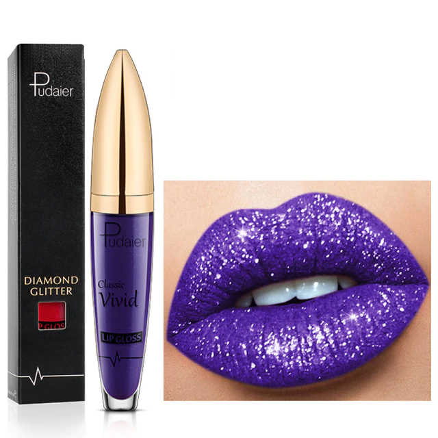 Diamond  Shimmer Pearl Lip Gloss  Waterproof Lipstick