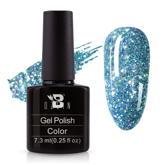 Reflective glitter sparkling diamond nail polish gel iciCosmetic