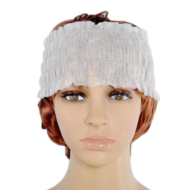 Disposable shower cap elastic mesh non-woven bath hat
