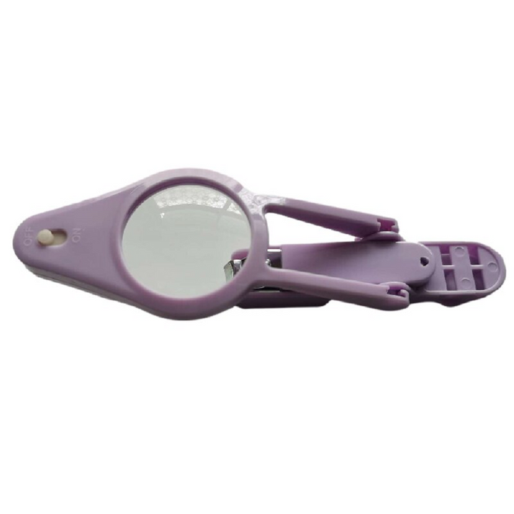 Nail clippers magnifier and LED light for elderly & baby reduce eye strain