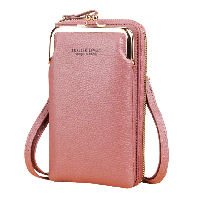 Small crossbody women's mini matte leather phone bag purse