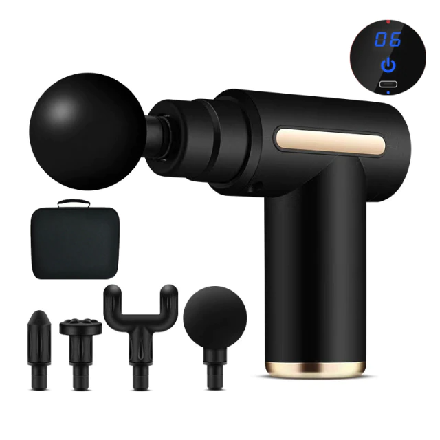 LCD Touch Display Fascia Gun Electric Body Massager