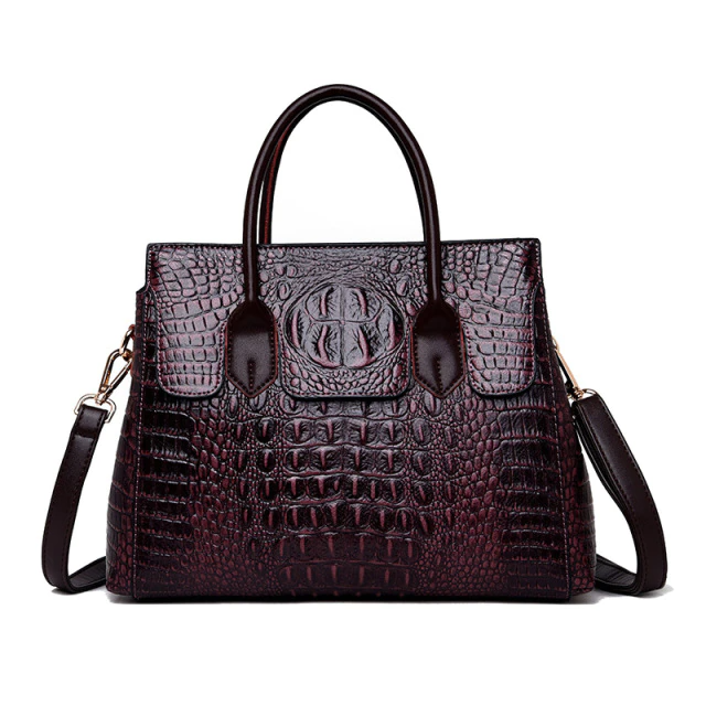 Women's genuine leather crocodile luxury handbags