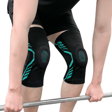 1Pair compression knee support brace with gel pads