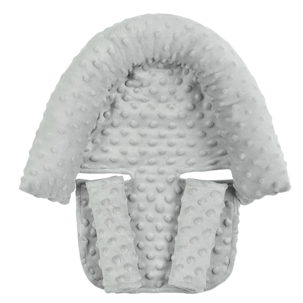 Baby infant head and neck support pillow with seat belt for car seat