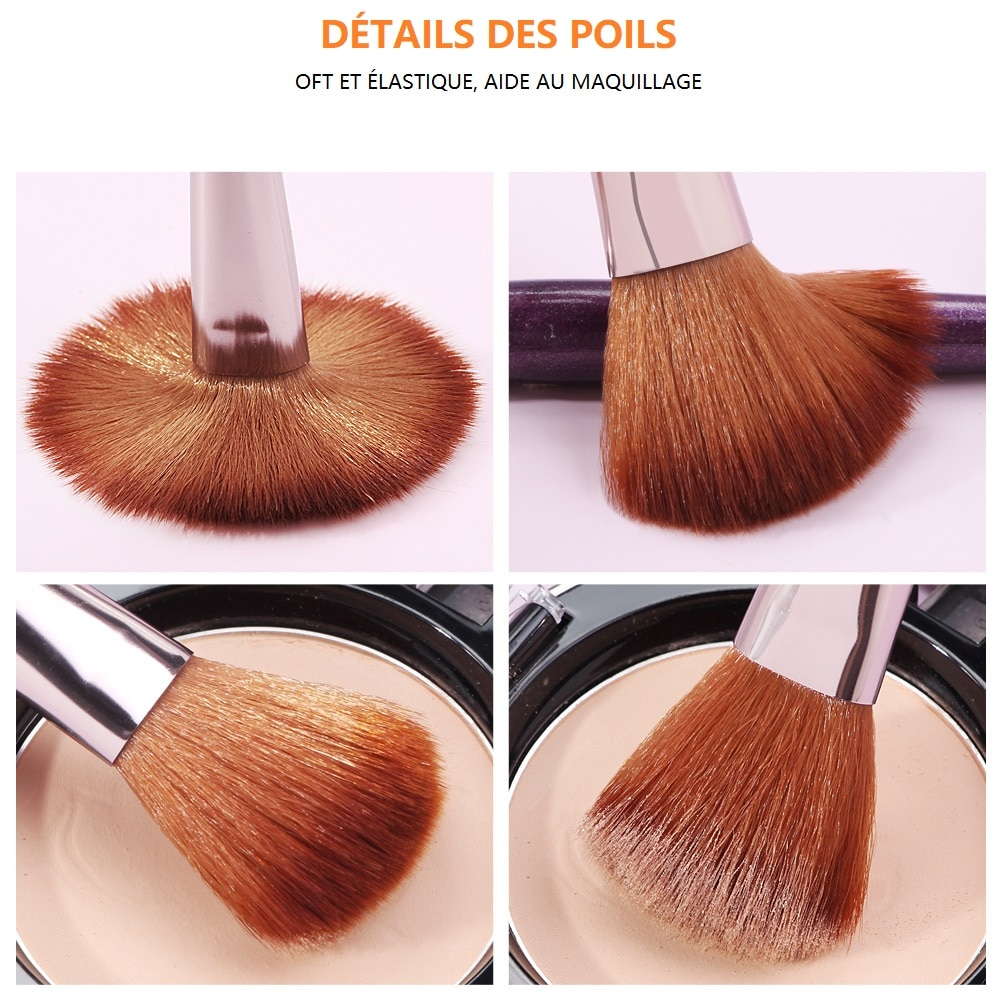 18 pcs soft fluffy makeup brushes set