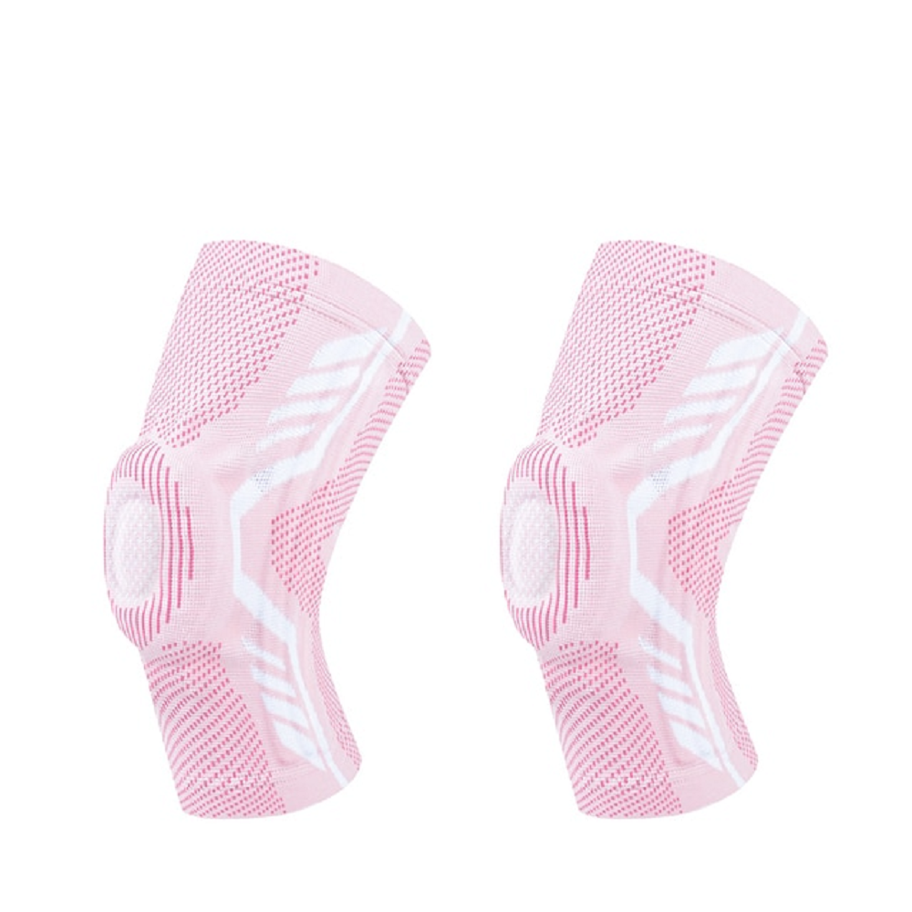 1Pair compression knee support brace with gel pads