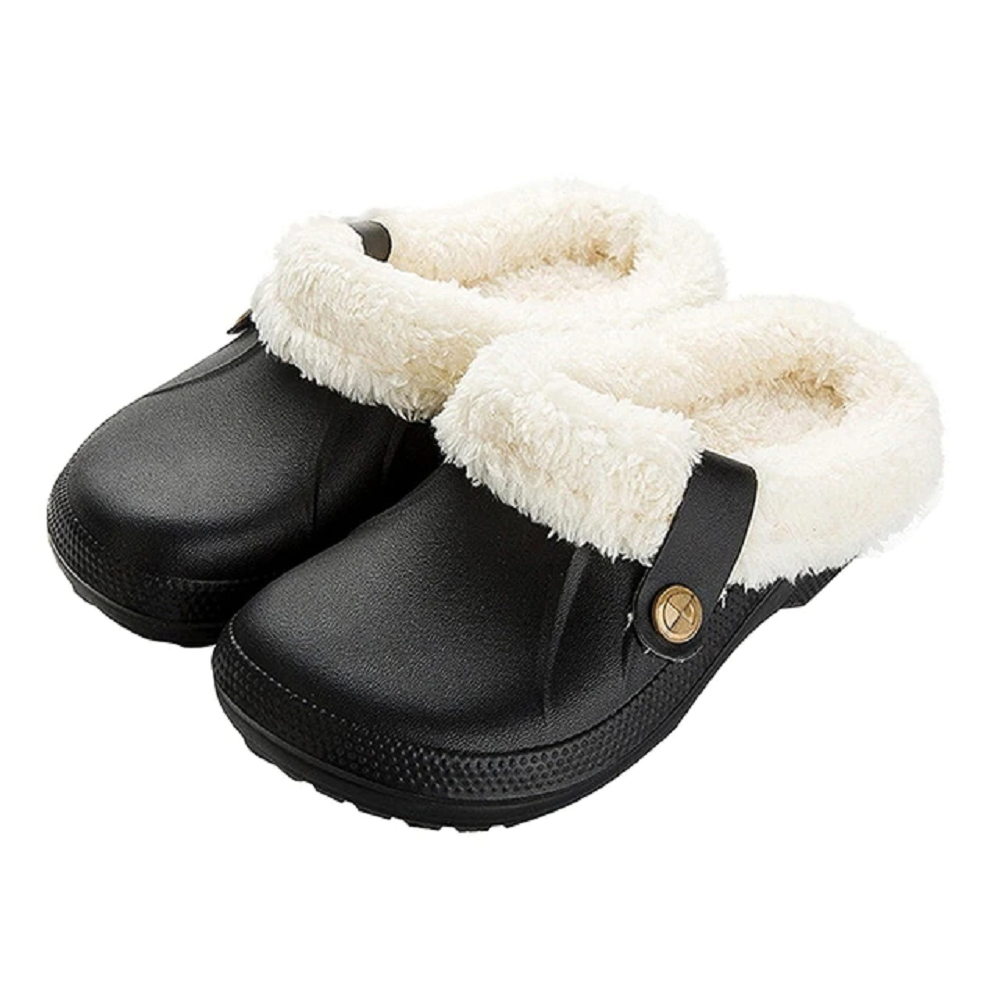 Waterproof mule clogs slippers winter warm unisex