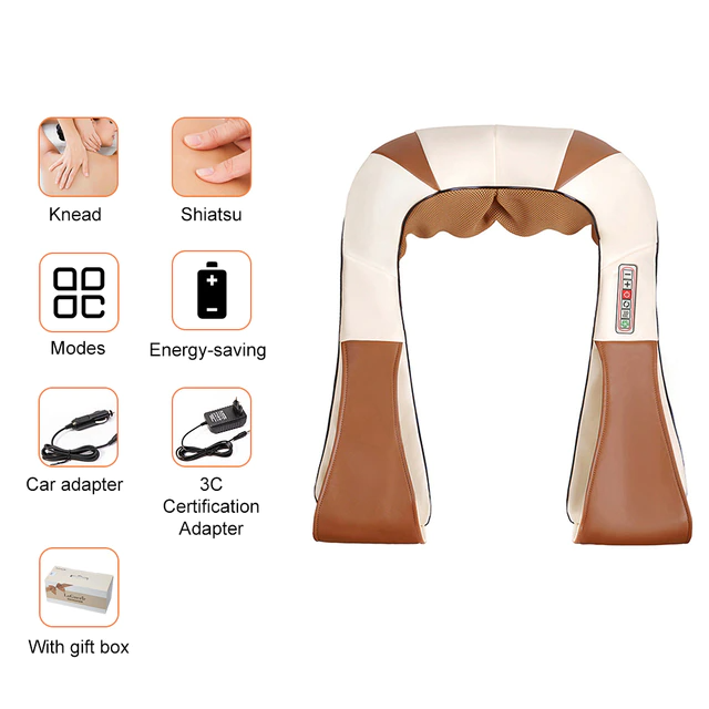 Multifunctional Infrared Heated Shawl Electrical Neck Body Massager