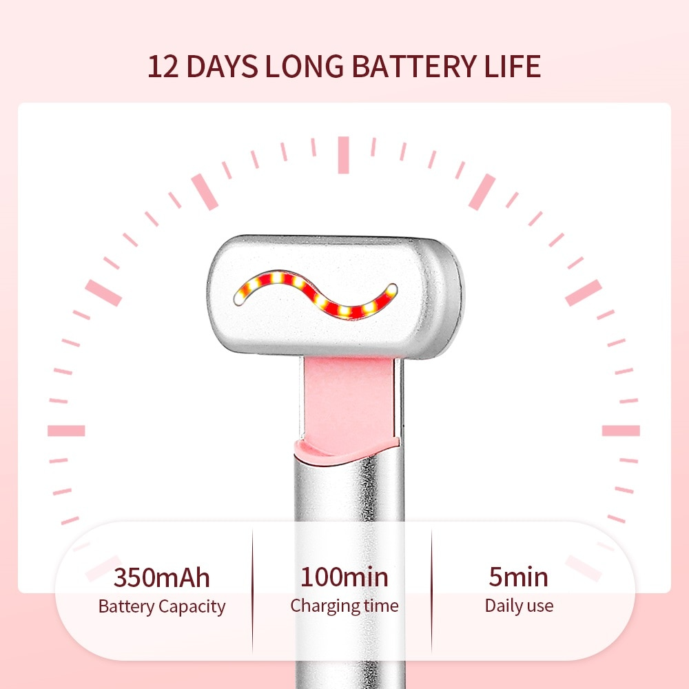 4-in-1 red light therapy face neck microcurrent massage anti-ageing skin