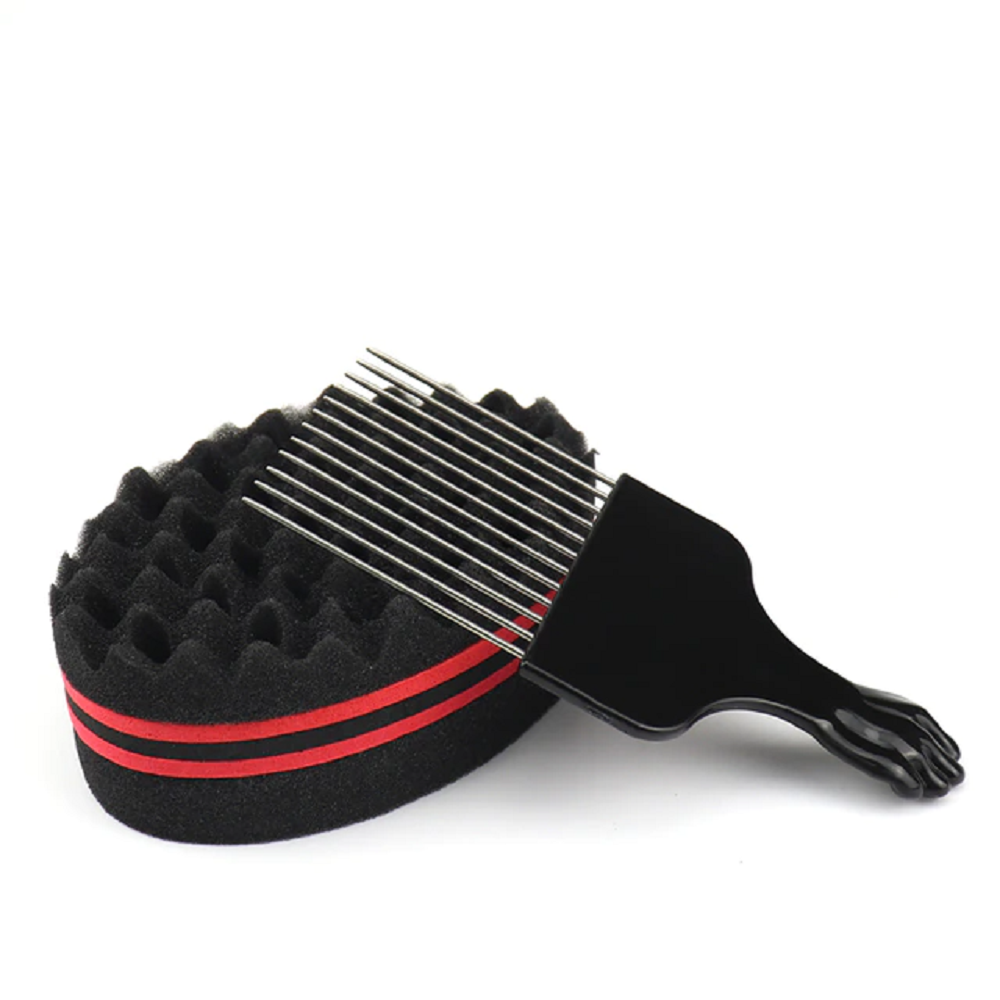 Double-sided twisted hairbrush sponge iciCosmetic