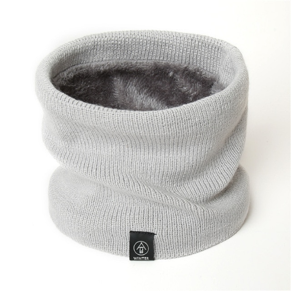 Unisex thermal neck warmer fleece tube winter scarf