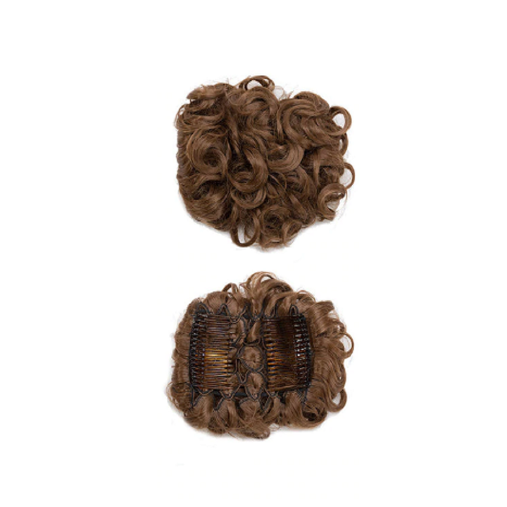 Comb Clip Curly Hair Extension Synthetic Bun