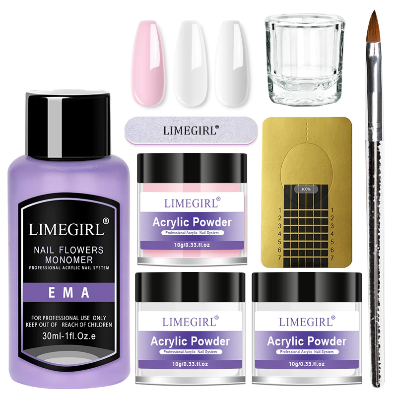 Nail Acrylic Powder & Liquid Monomer For Manicure Set