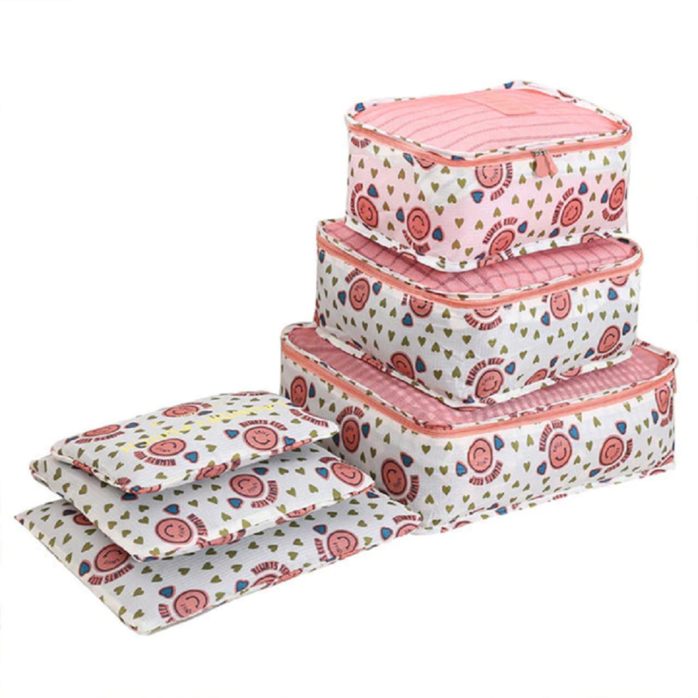 6 pieces set travel organizer storage bags