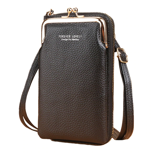 Small crossbody women's mini matte leather phone bag purse