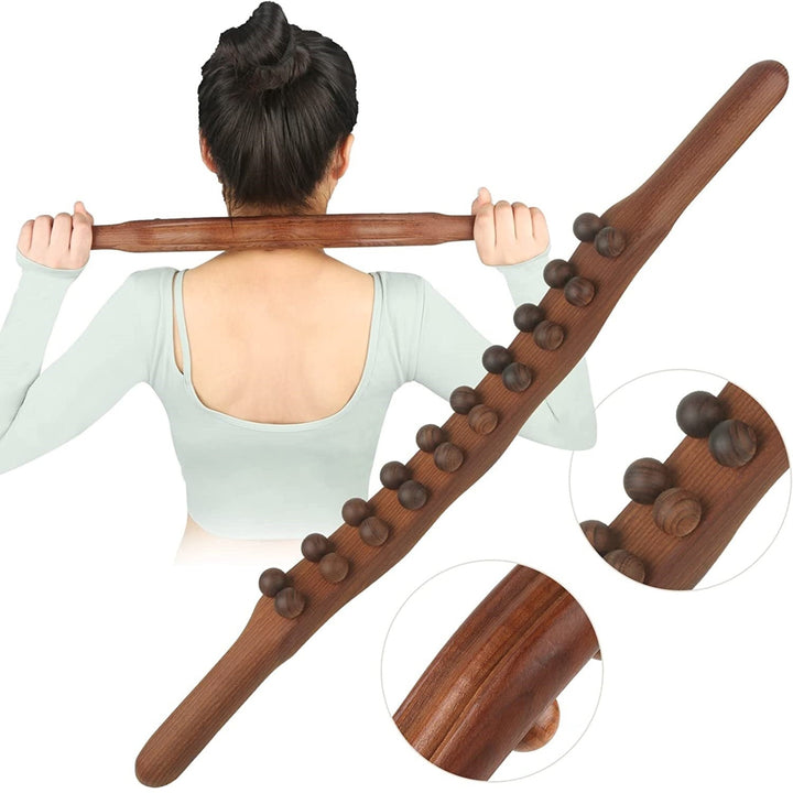 Wood therapy lymphatic drainage massage roller