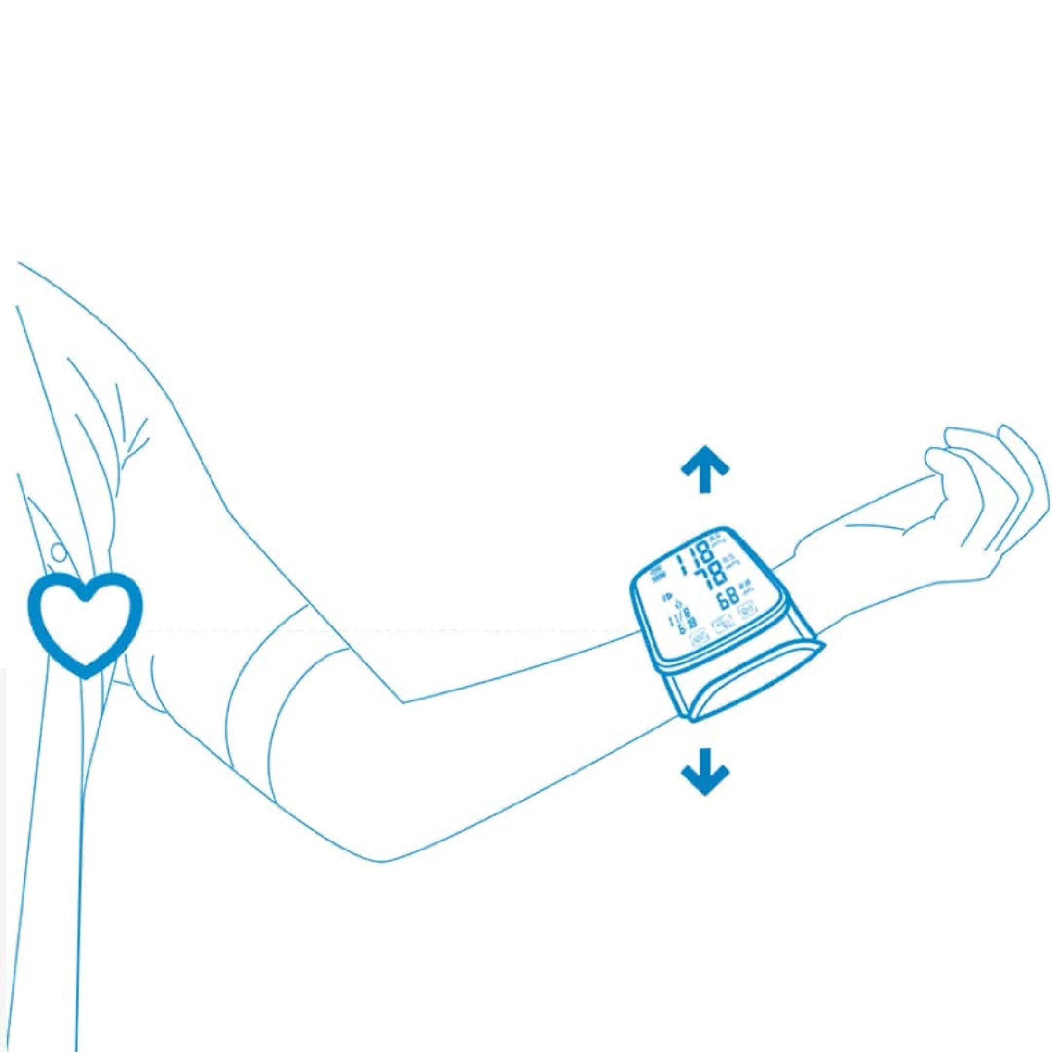 Arm voice blood pressure monitor rechargeable LCD