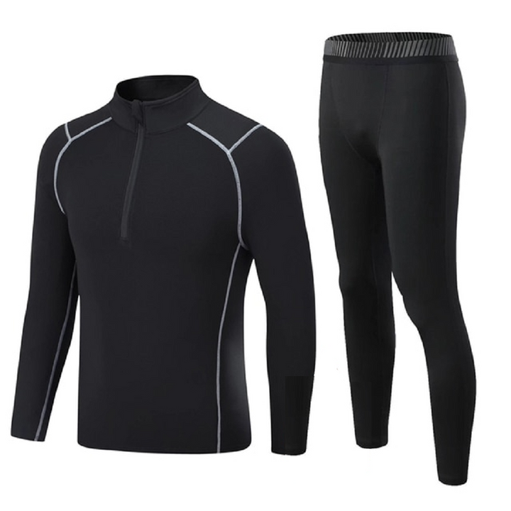 Winter fleece thermal underwear suit for men