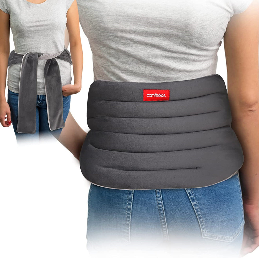 Microwave heating pad for back pain & cramp relief compress therapy wrap