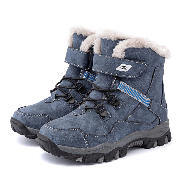 Winter warm fur snow non-slip waterproof kids boots