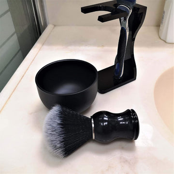 Shaving brush holder set