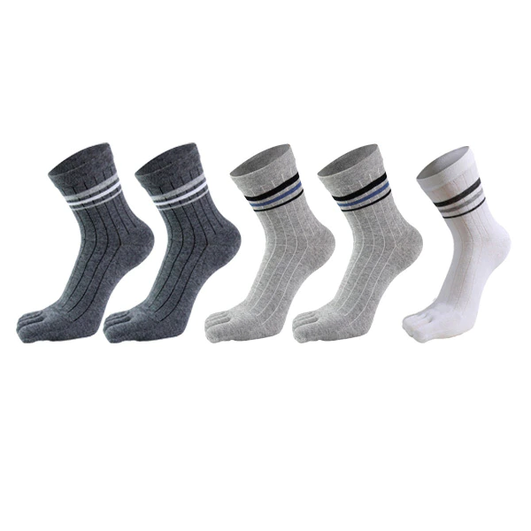 5 Pairs man short five finger socks